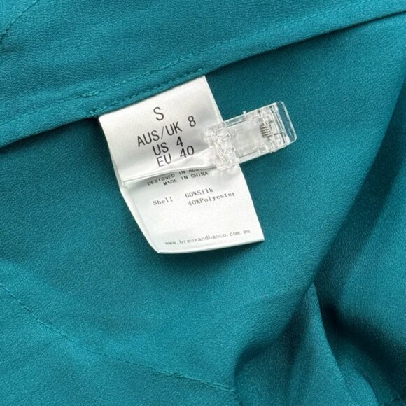 🆕 BRONX & BANCO Monica Turquoise Gown, Sz S US 4- Moving sale - Picture 12 of 15